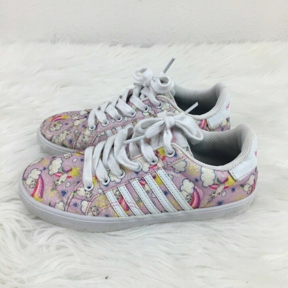 K-Swiss Glitter Cloud Rainbow Tie Sneaker Shoes size 3